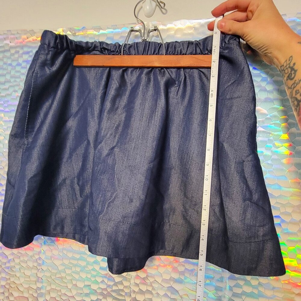 Dark Denim Mini Skirt by QMack Size Medium
